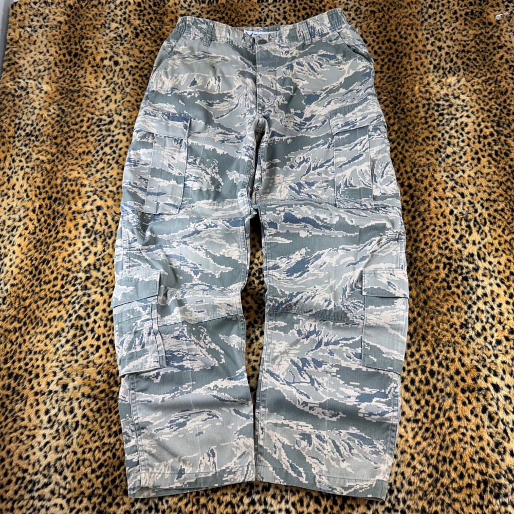 US Air Force ABU Digital Tiger Stripe Camo Cargo Pants DSCP 34S Military Utility